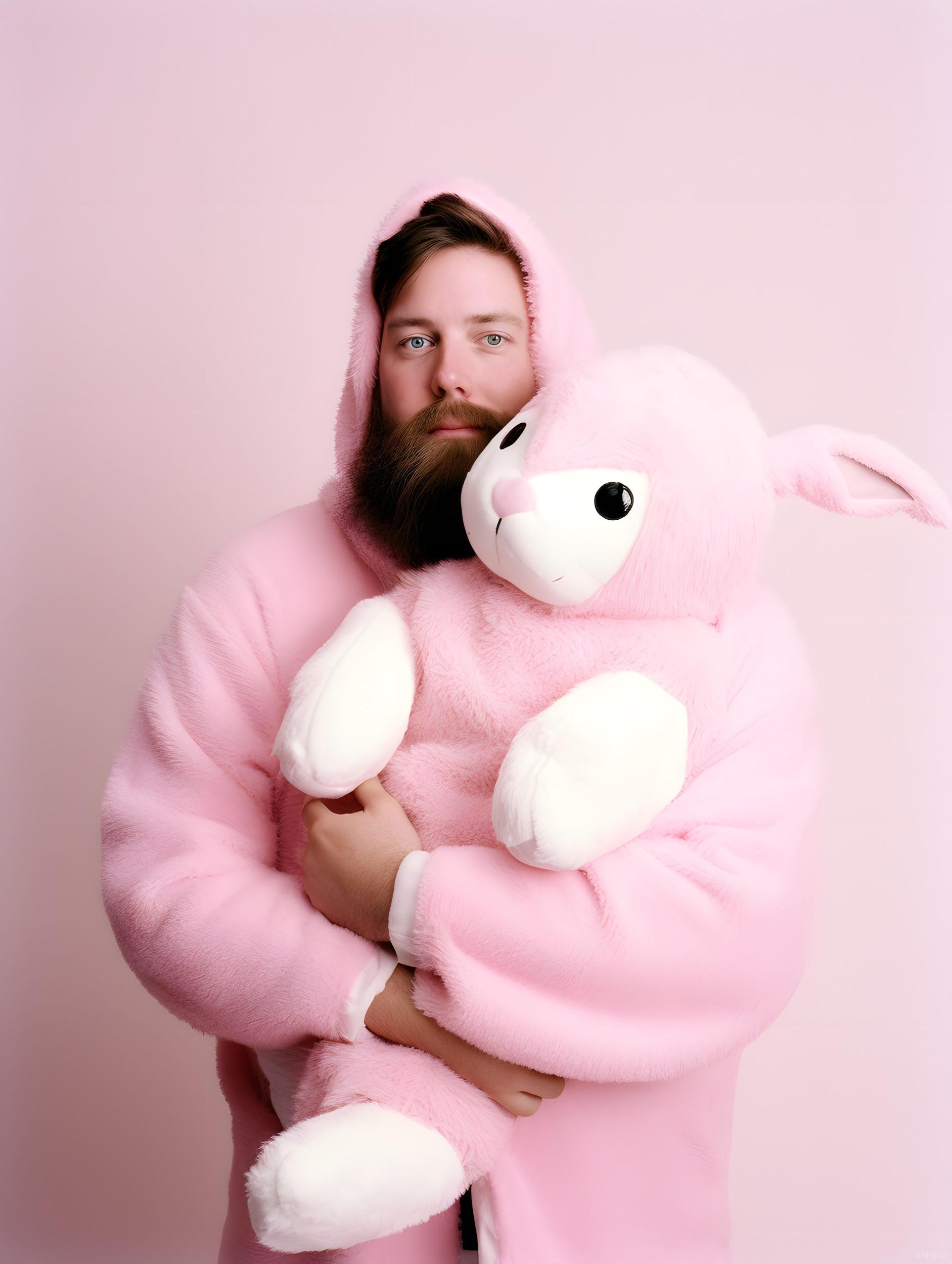 Bunnylicious: A Hirsute Hopper with a Pink Pal Photography by Matt Medley