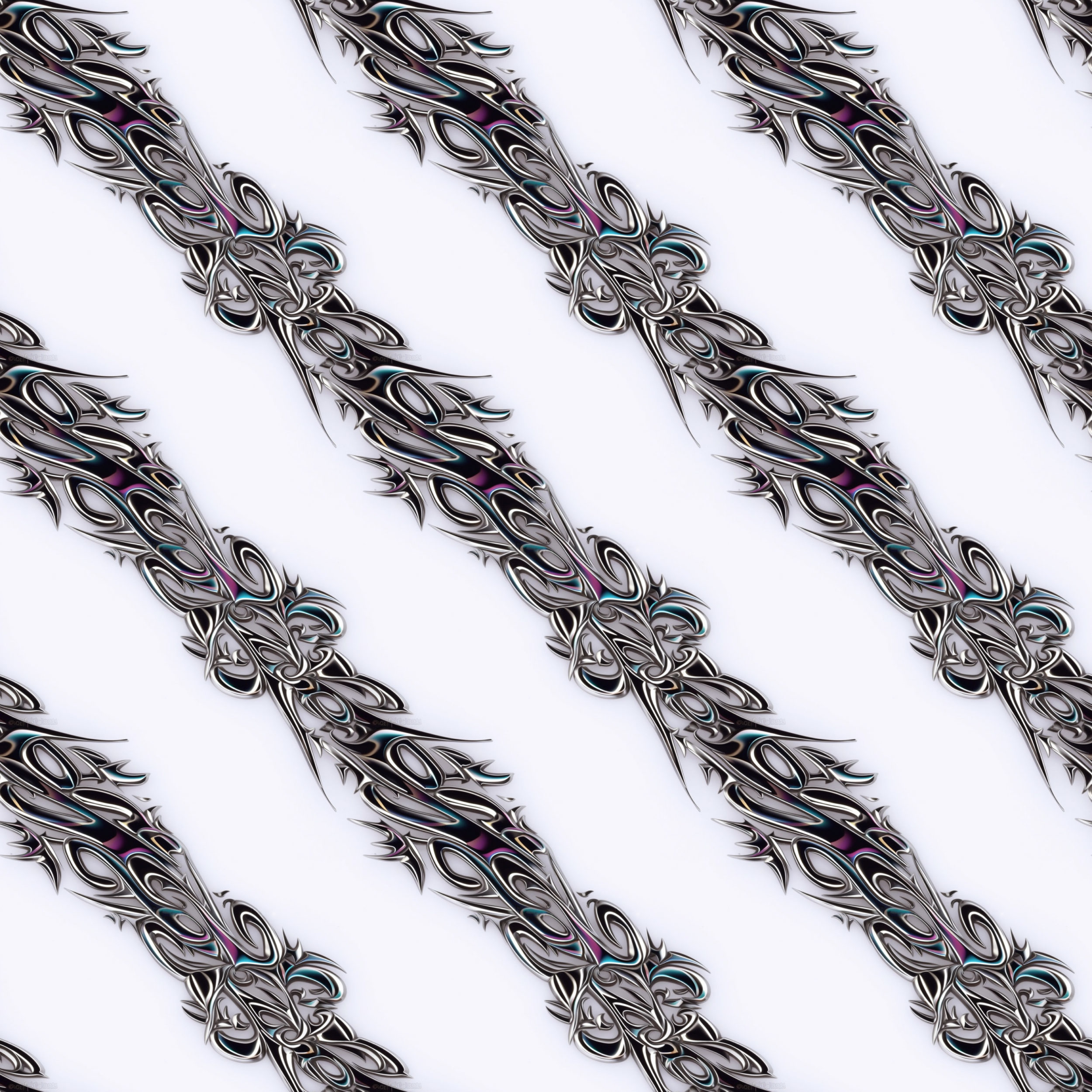 Free Repeating Chrome Tribal Patterns - High-Quality Design Resources for Non-Commercial Use