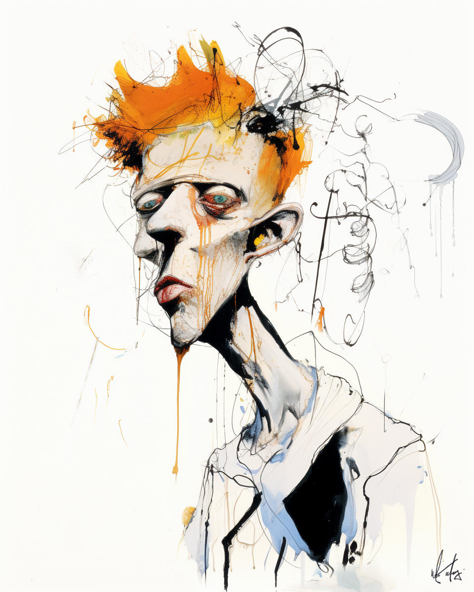 Oozing Ink - King Krule Portrait - Music-Inspired illustration by Matt Medley