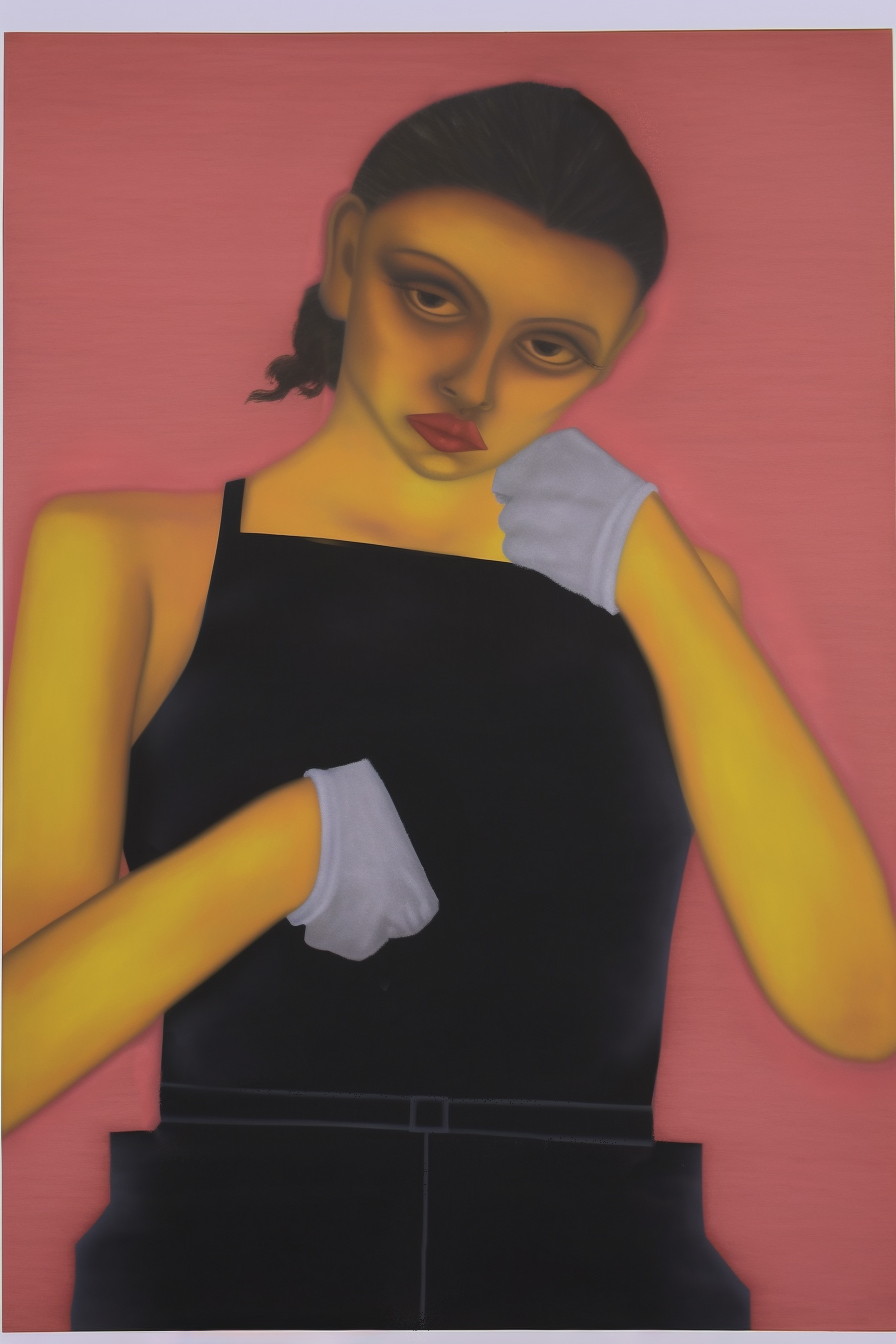 Contemporary art by Toronto based artist Matt Medley: State of Ambivalence: Woman with White Gloves