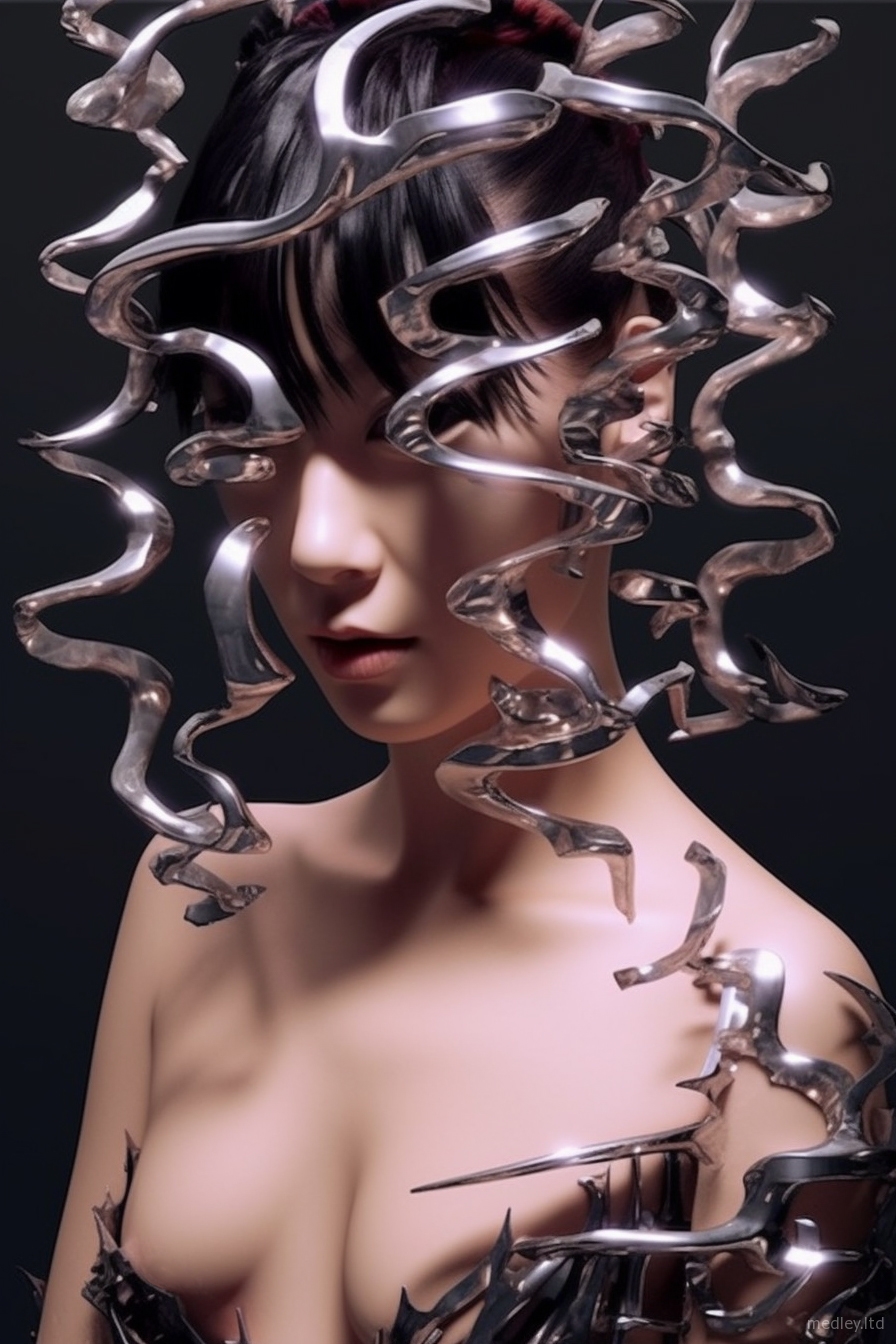 Artistic Collaboration - Organic and Digital Symbiosis. 3D artwork by Matt Medley.