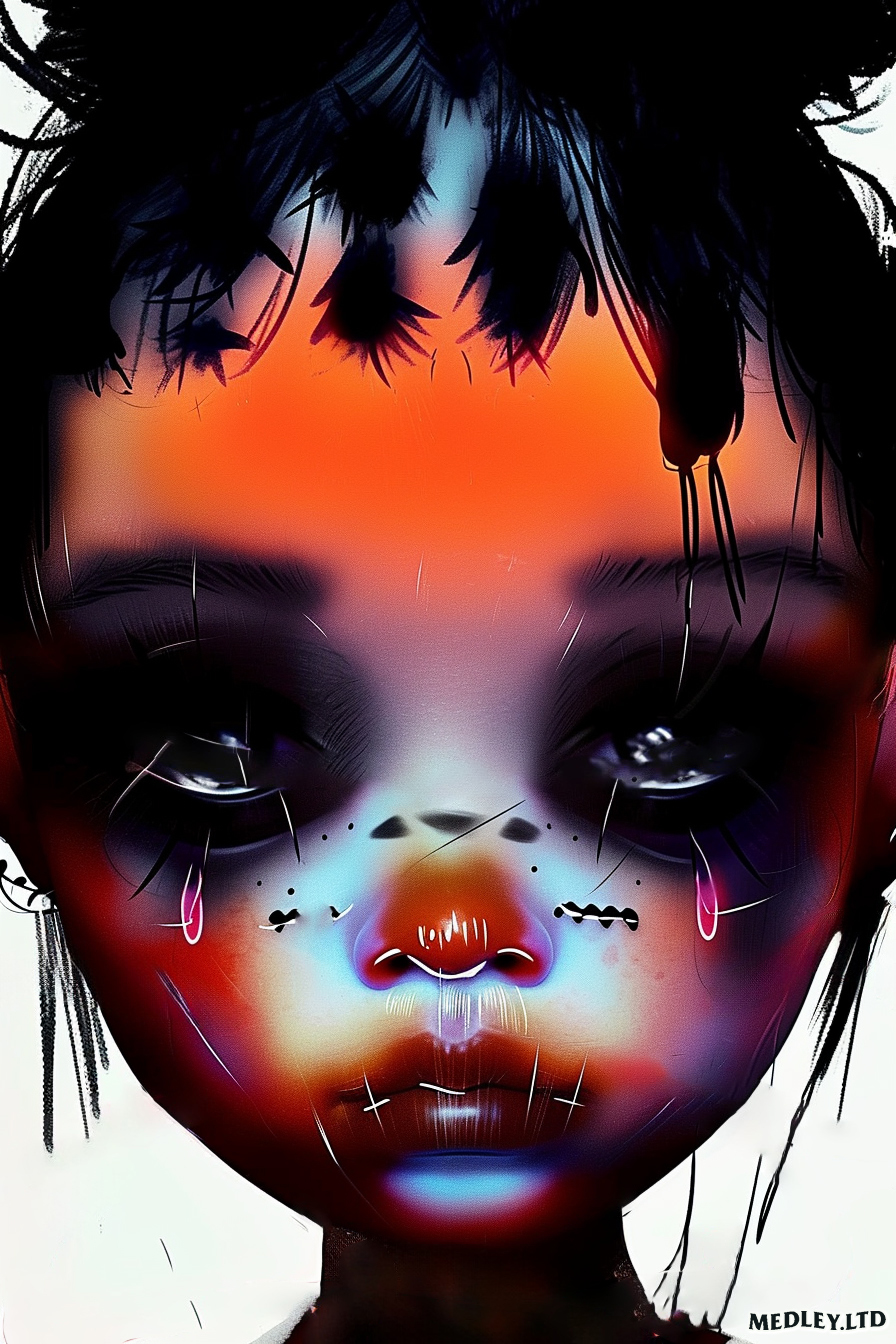 “Saddies” digital illustration series by artist and designer Matt Medley.