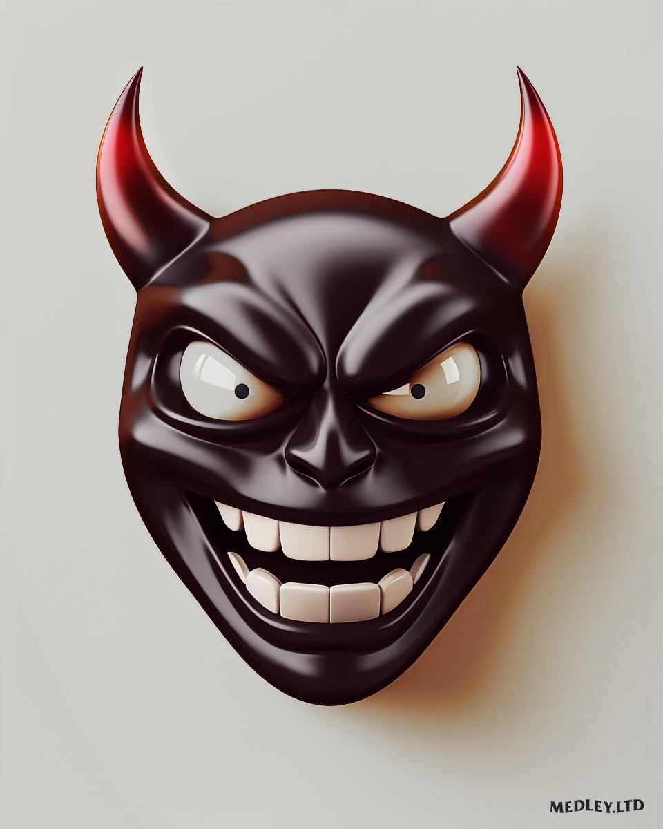 “Speak of the Devil” 3D render of the devil modeled in zbrush.