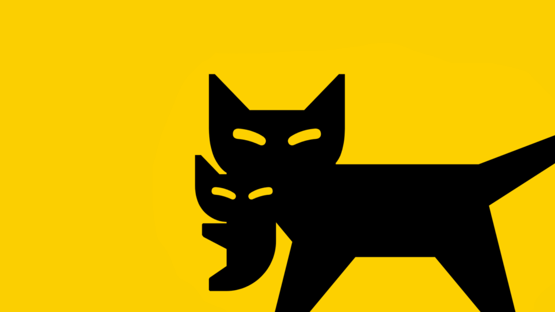 The Kuroneko Yamato logo featuring a stylized black cat carrying a kitten in its mouth, set against a bright yellow background.